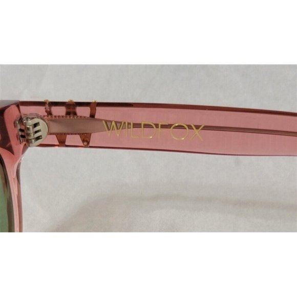 NWOT WILDFOX Monroe Sheer Pink Frame SUNGLASSES Classic Fox 94036